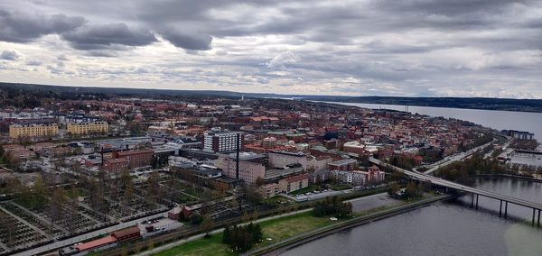 Singles in Östersund: view of the city