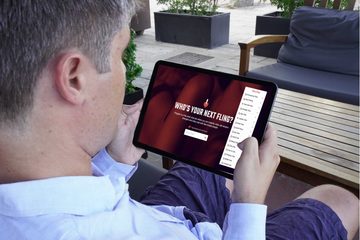 Skärmbild av Flingster-webbplatsen