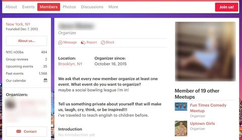 Meetup Profil