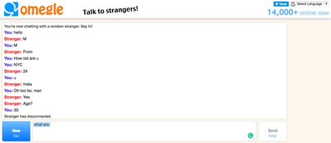 Omegle chatt 8