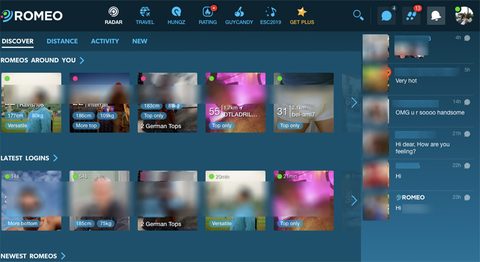 PlanetRomeo Kontaktfunktioner