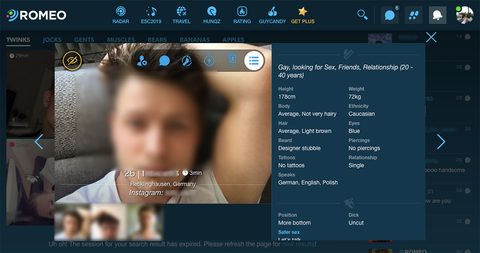 PlanetRomeo Profil