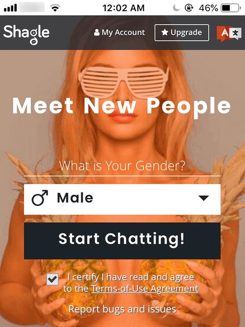 Shagle mobilversion